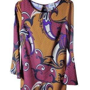 Womens Bohemian Bell Sleeve Dress Beige By ECI 6 Hippi